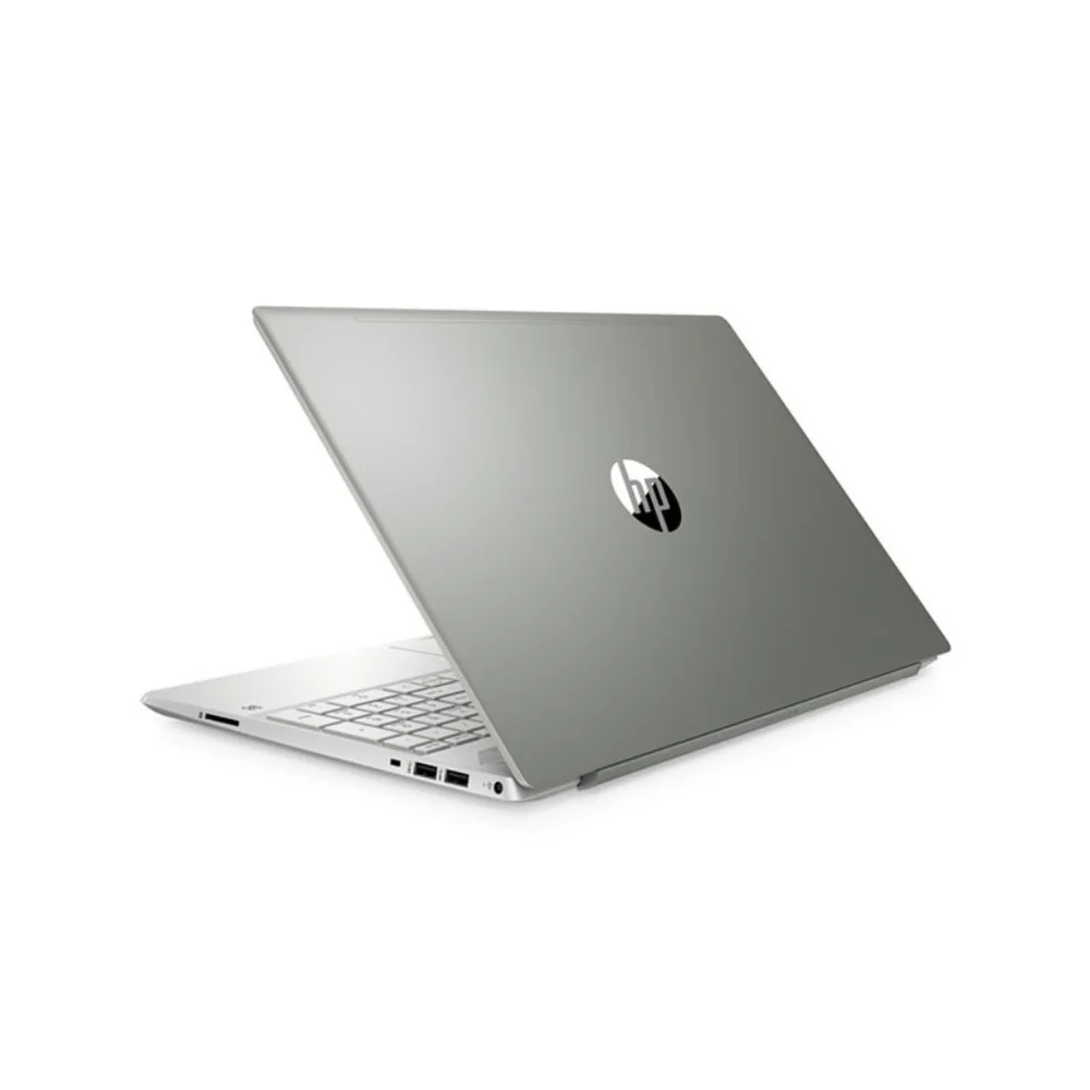Silver HP touchscreen laptop